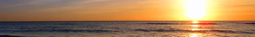 Sunset over the coast
