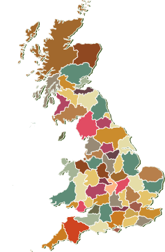 Holiday Cottage UK Map
